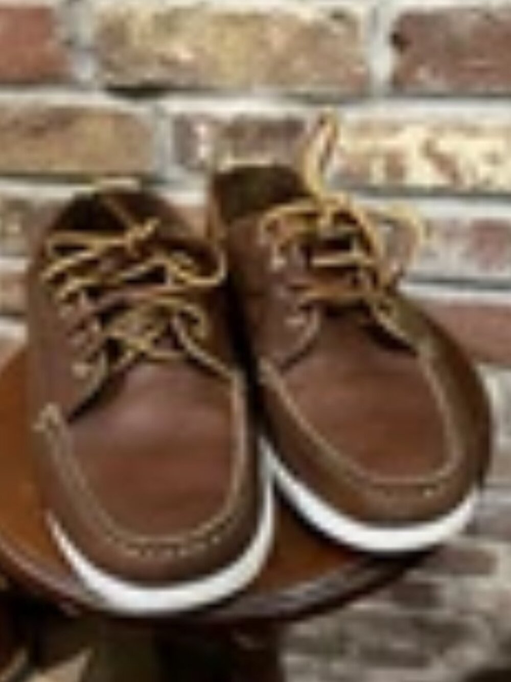 Rancourt x Bill’s Khakis Brown leather Boat Shoes size 10D